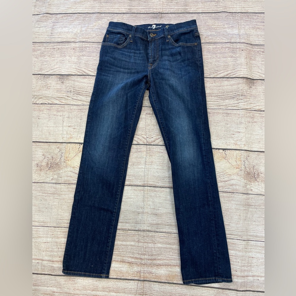 😍7 for all mankind denim jeans, slimmy fit size 31/30 awesome condition